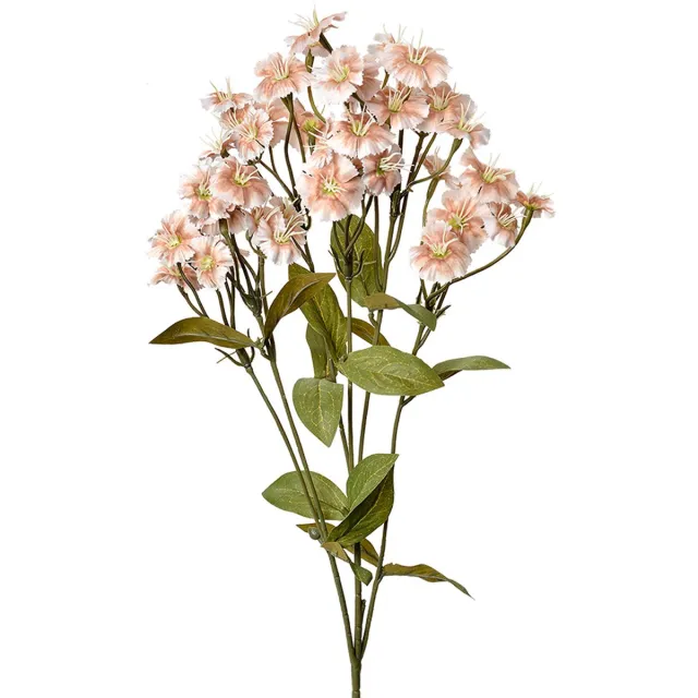 Clayre & Eef Kunstbloem - Zijden 63 cm Beige Kunststof Kunstbloemen
