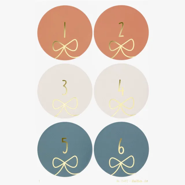 Folia Adventskalender-stickers 'JOLLY MIX Multi