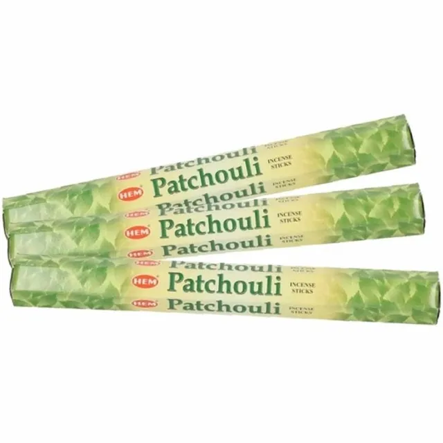 HEM Geurstokjes wierook Patchouli - 60x stokjes - 25 cm lang - Spetterende geur Multi