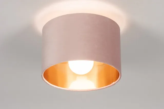 Lumidora Plafondlamp 30911 - Plafonniere - CHARLOTTE - E27 - Zwart - Goud - Roze - Metaal - ⌀ 25 cm
