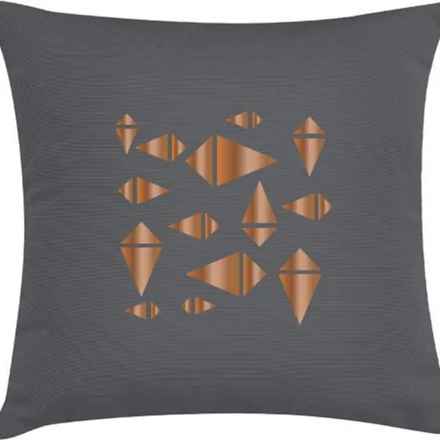 TAK Design Kussen Copper Knite - Katoen - 45 x 45 cm Grijs
