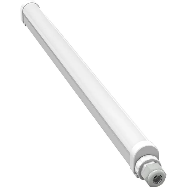 BES LED LED TL Armatuur Koppelbaar 60cm - LED Balk - Rinzu Strimp - 18W 2520lm - Waterdicht IP65 - IK08 - Helder/Koud Wit 5700K - Tri-Proof