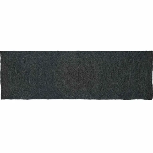 vidaXL Vloerkleden - Donkergrijs - 80 - x - 250 - cm - Jute