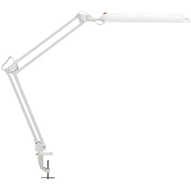 Maul MAULatlantic Bureaulamp - LED - Kunststof - Zwart - Tafellamp met Klem wit|rood|zilver