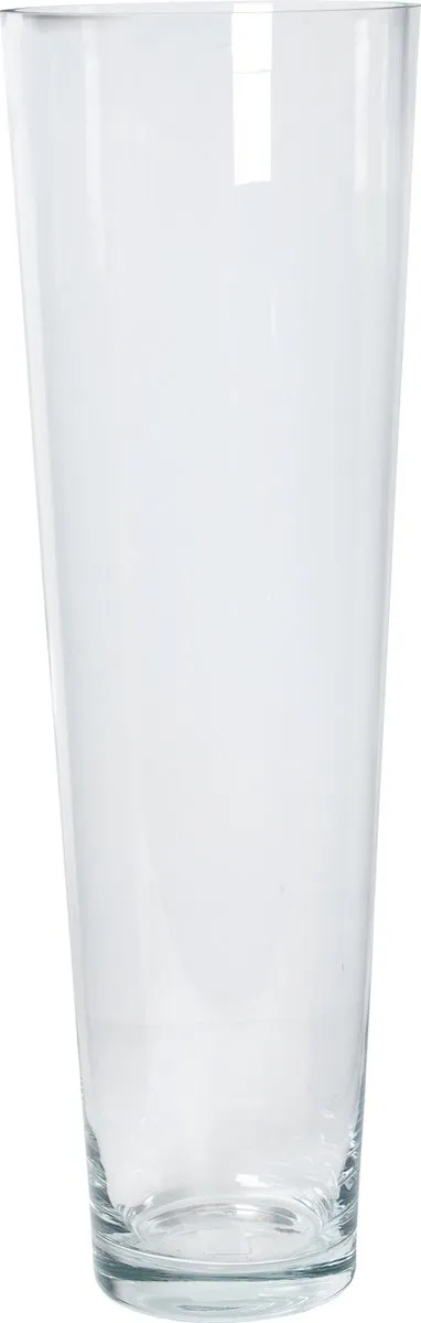 Floran Vaas - conisch - helder - glas - 22 x 70 cm - Kegelvormig Transparant