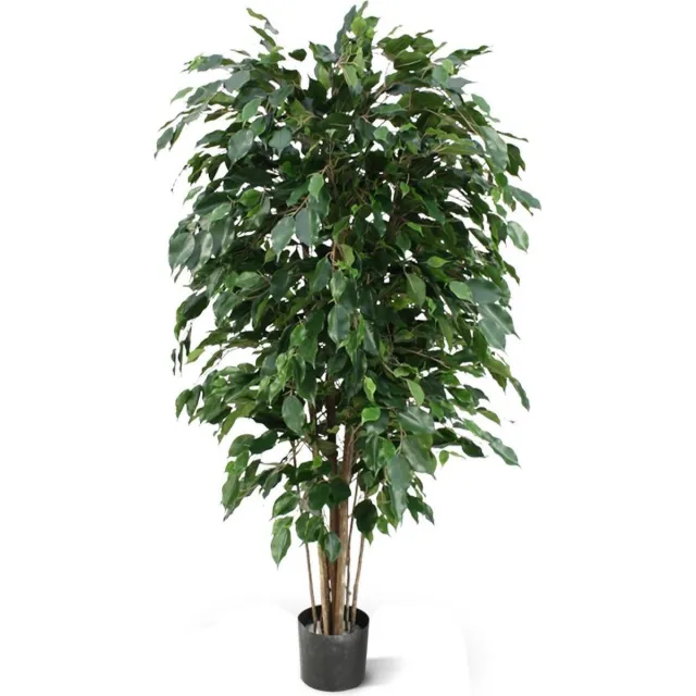 Maxifleur Ficus Exotica deluxe kunstplant 150cm - groen - FR - brandvertragend