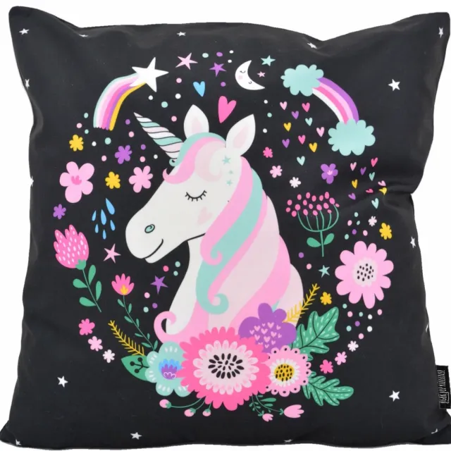 Gek op Kussens! Unicorn / Eenhoorn #2 Kussenhoes | 45 x 45 cm | Katoen/Polyester multi
