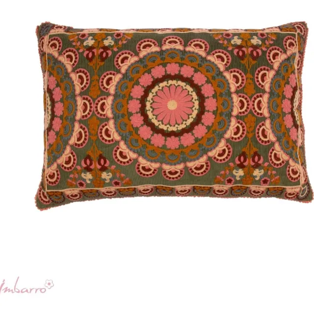 Imbarro Home & Fashion Imbarro - Sierkussen - Eden - Handgeweven - 30 x 50 cm Groen