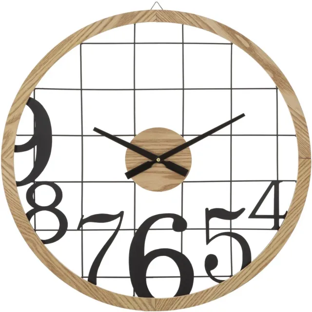 Mauro Ferretti Wandklok Numbers Ø 60×2,5 cm Zwart