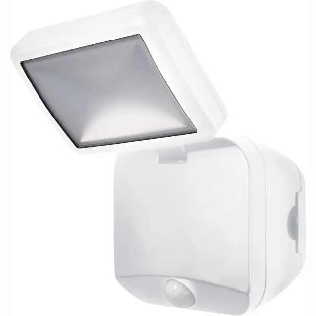 Osram Battery Spotlight, buitenlamp, wit, 4W, 4000K, IP54, licht- en bewegingssensor, op batterijen, eenvoudige installatie, 260 lm