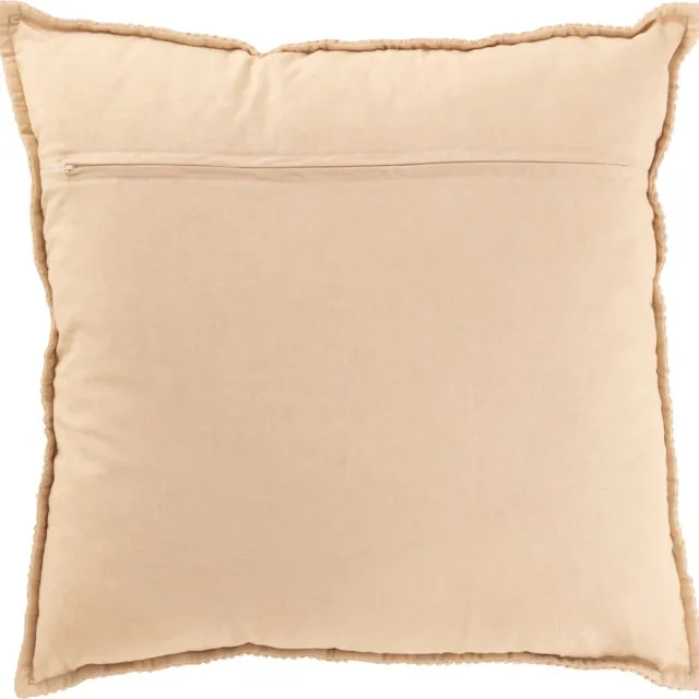 J-Line kussen Strepen - katoen/polyester - beige