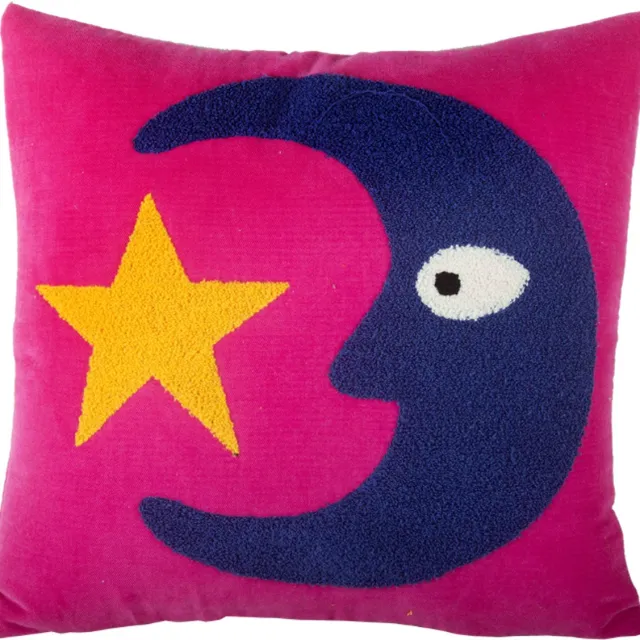 Kitsch Kitchen kussen Loteria moon roze