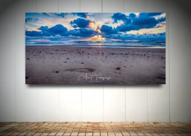 Alex F Fotografie Foto op Canvas - Strand AlexF056 – Formaat 120 x 60cm - Wanddecoratie - Muurdecoratie woonkamer - Slaapkamer decoratie - Kamer accessoires - Schilderijen op canvas multi