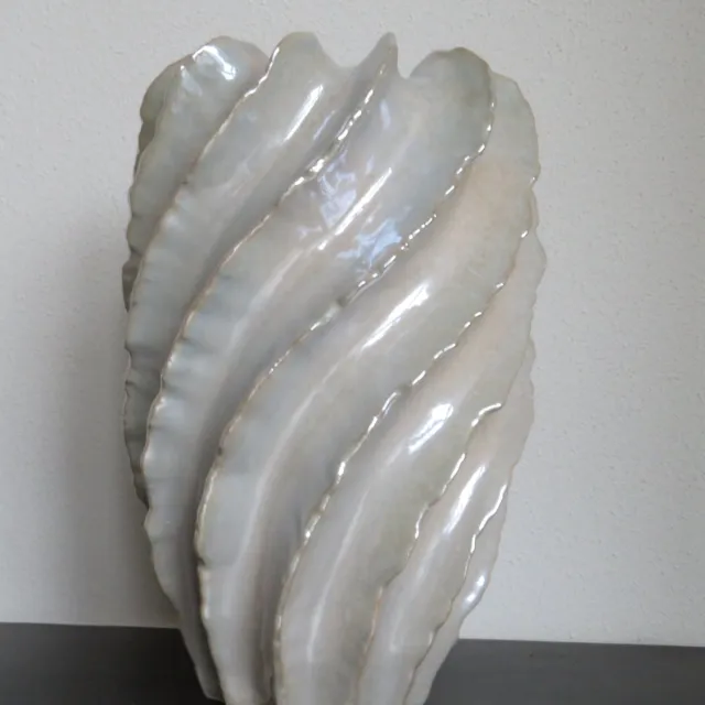 Pot&Vaas BV Vaas Twiggy Pearl Parelmoer D23 x H35,5 cm - Luxe Keramische Design Vaas - Pot & Vaas