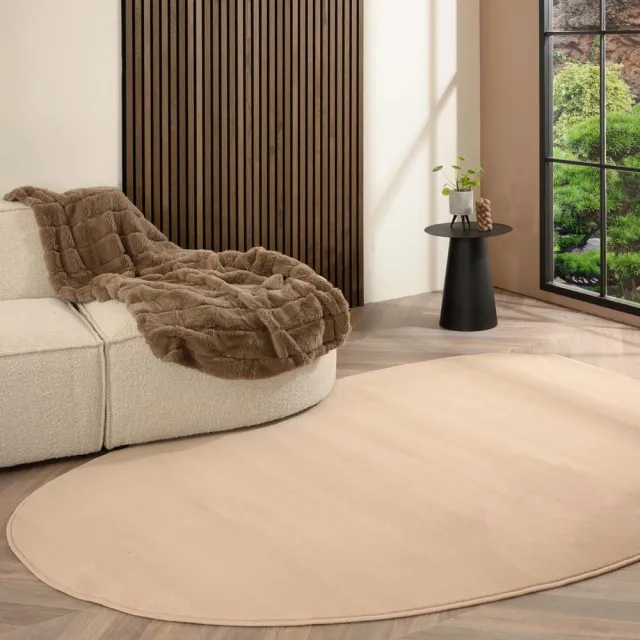 Tapeso Organisch vloerkleed - Ease Pebble beige 200x300