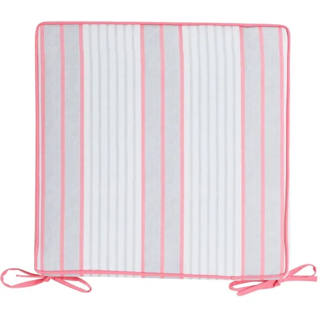 Hoyz New Classic Stripe Outdoor Pin Chair Kussen + | 40 X 40 | Sierkussen Voor Woonkamer Of Slaapkamer Rood