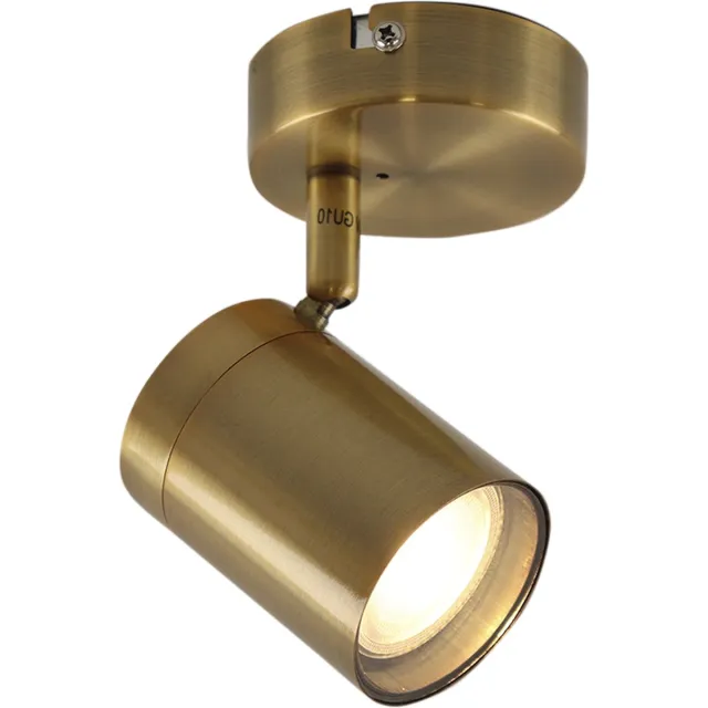 Olucia CIARA - Plafondlamp - Messing - Geschikt voor Badkamer - Vorm: Rond