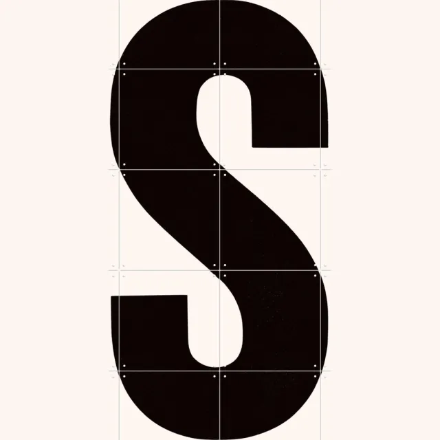 IXXI S, Aster Edition - 80 x 100 cm - Grote wanddecoratie en posters - Line art, Abstract, Minimalisme, Grafisch Ontwerp, Typografie, Slaapkamer Zwart / Beige / Monochroom / Wit