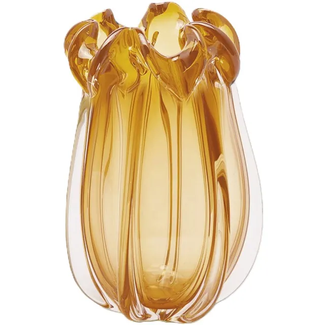EDG - Enzo De Gasperi EDG - Vaas- Glas - geel - D20 x H30 cm Amber