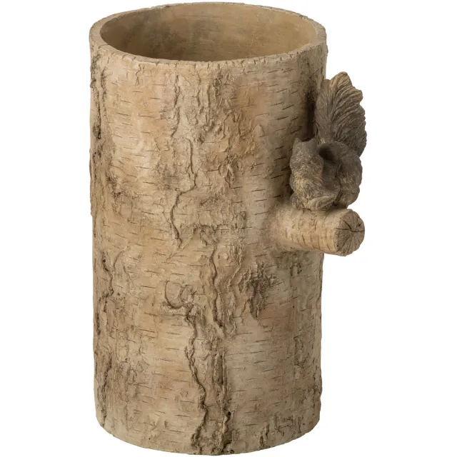 J-Line vaas Eekhoorn - cement - beige/bruin - medium