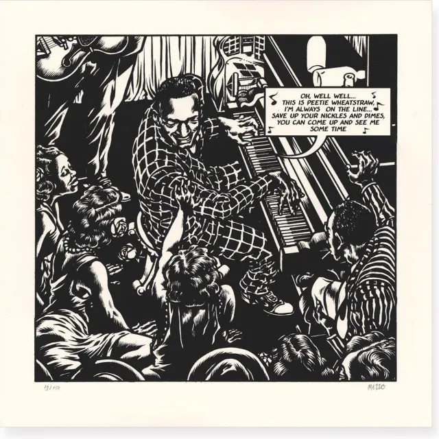 Peetie Wheatstraw Love in vain - Mezzo - Zeefdruk Peetie Wheatstraw Zwart/wit
