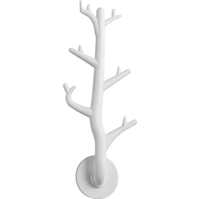 NUVEX Witte metalen kapstok haak dames en heren boom tak wandhaak nordic japanse stijl decoratieve muur haak sleutelhouder jasrek organizer voor hal slaapkamer badkamer en entree
