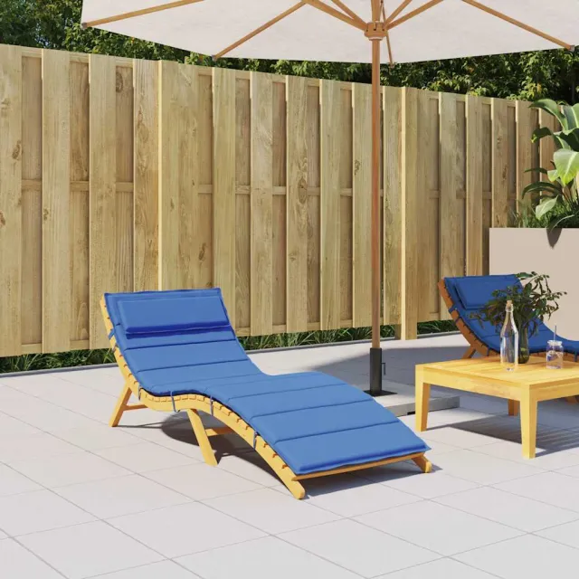 vidaXL Ligbedkussen 180x60x4 cm oxford stof koningsblauw