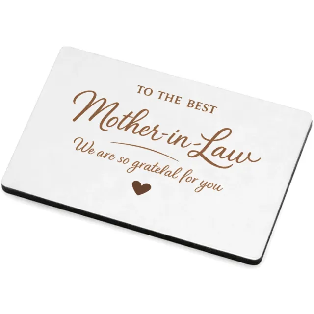 Mr Cadeautjes MDF magnetische fotolijst 7,5 x 5 - design Een warme typografische cadeauboodschap voor een andere fami | cadeau Wit