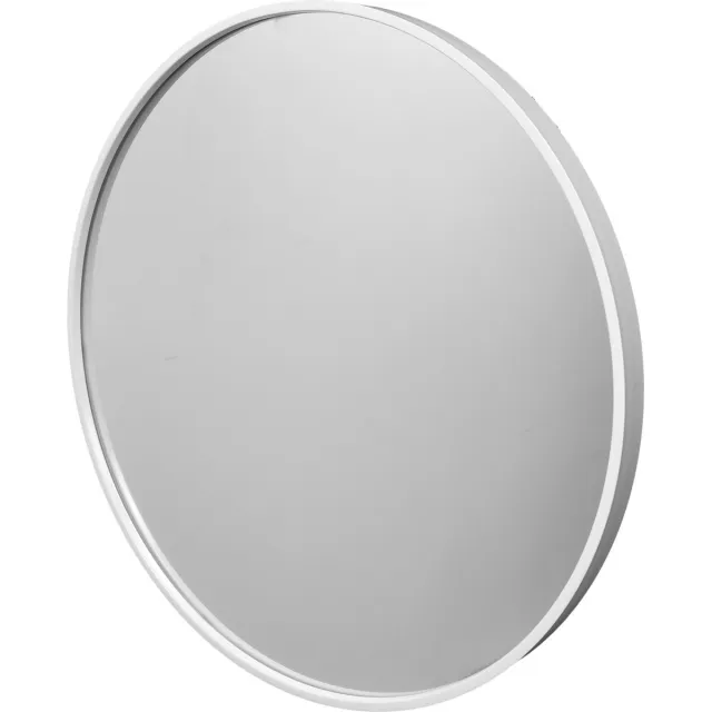 Fragix Boston wandspiegel rond - Wit - Metaal - Ø60cm