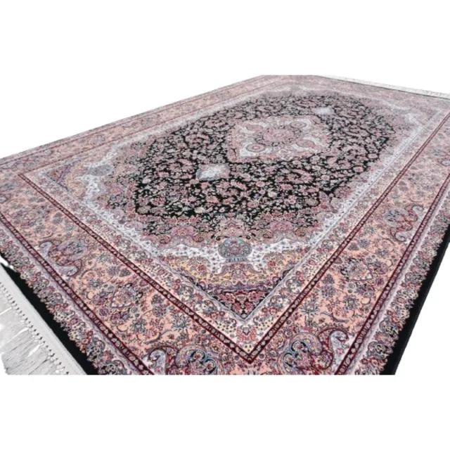 SusaStyle Perzisch Vloerkleed – Salari Darkblue – Tapijt 200 x 300 cm donkerblauw/zwart