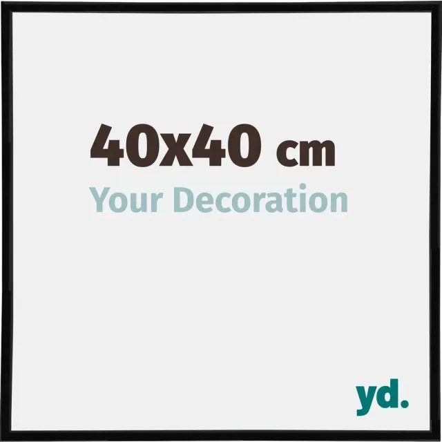 yd. Your Decoration - Fotolijst 40x40 cm - Kunststof - Zwart Hoogglans - Annecy