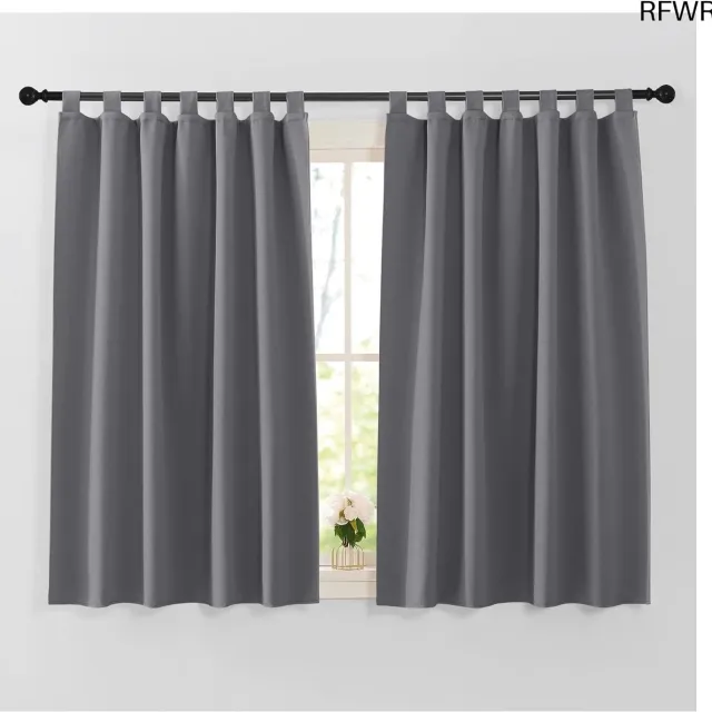 RFWR Verduisterende Gordijnen met Thermische Isolatie voor Woonkamer en Slaapkamer - 2 Stuks 140x137cm Various colours available