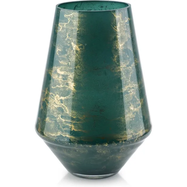 Terroso Vaas Groen Marmer - Hoogte 26 cm
