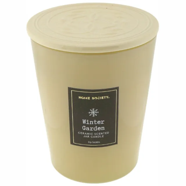 Home Society Geurkaars - Luxe - Winter Garden - tot 50 uur - 3 lonten Creme