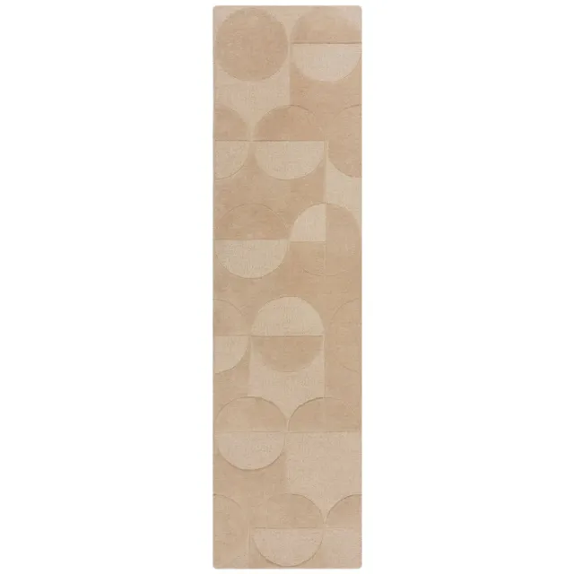 Flair Rugs Gigi Geometrisch wollen loper beige NATUURLIJK