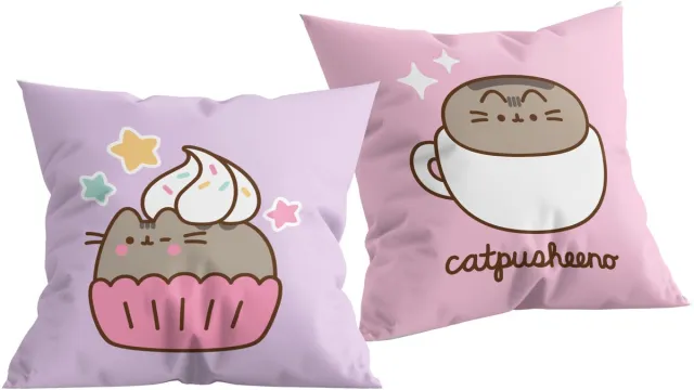 Pusheen Sierkussen - 40 x 40 cm - Polyester PaarsRoze