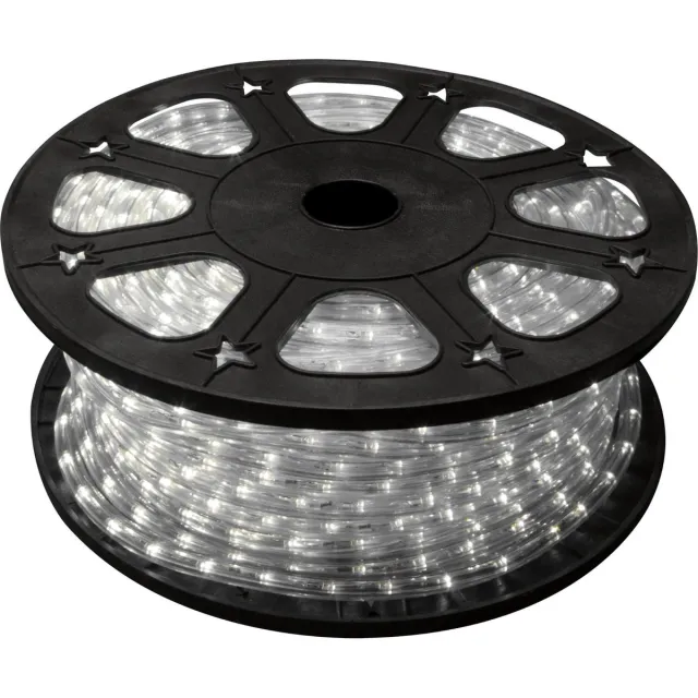 HQ-Power Lichtslang, 36 leds/meter, 1 kanaal, voor binnen en buiten, koudwit, 45 m
