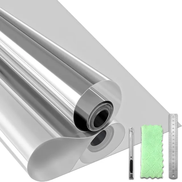 Solacis Privacy Folie Raam - Raamfolie - Folie Raam - Zichtwerend - Anti Inkijk Raamfolie - Must have voor uw privacy! zilver