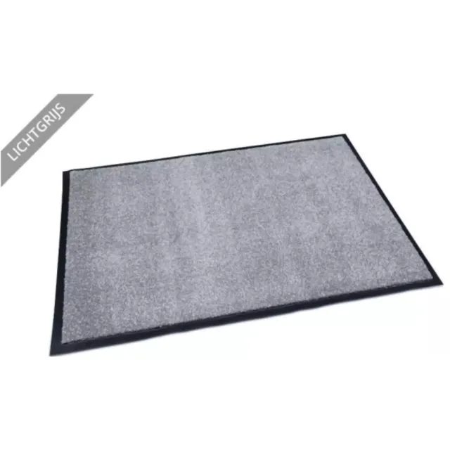 Benson Schoonloop deurmat - absorberend en slipvast - 90 x 150 cm - lichtgrijs