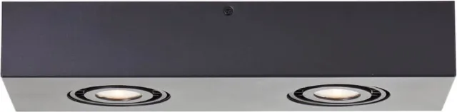 Brilliant Doro - Plafondspot - GU10 2x4,5W - 3000K - Zwart