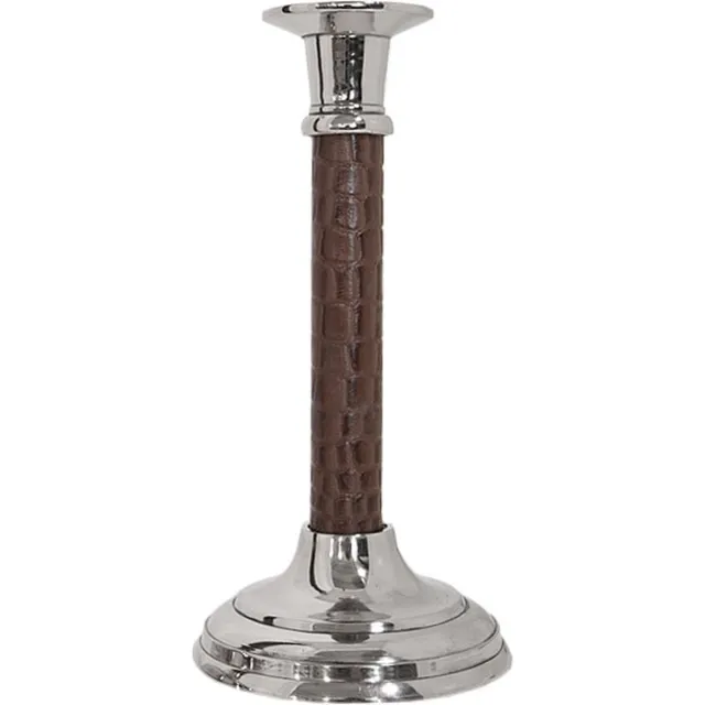By Kohler Kandelaar 11x6x24cm Klein zilverbruin Silver and Brown