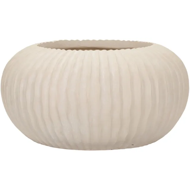 Mauro Ferretti Vaas Mist Pot Ø 35×18 cm Crème