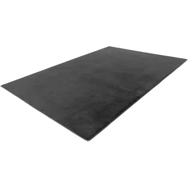 Lalee Vloerkleed - Antislip Tapijt - Fluffy - Antraciet - Hoogpolig en Zacht - Modern en Veilig