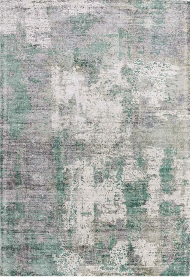 Eazy Living Easy Living - Gatsby-Green Vloerkleed - 160x230 - Rechthoek - Laagpolig Tapijt - Industrieel - Grijs, Groen