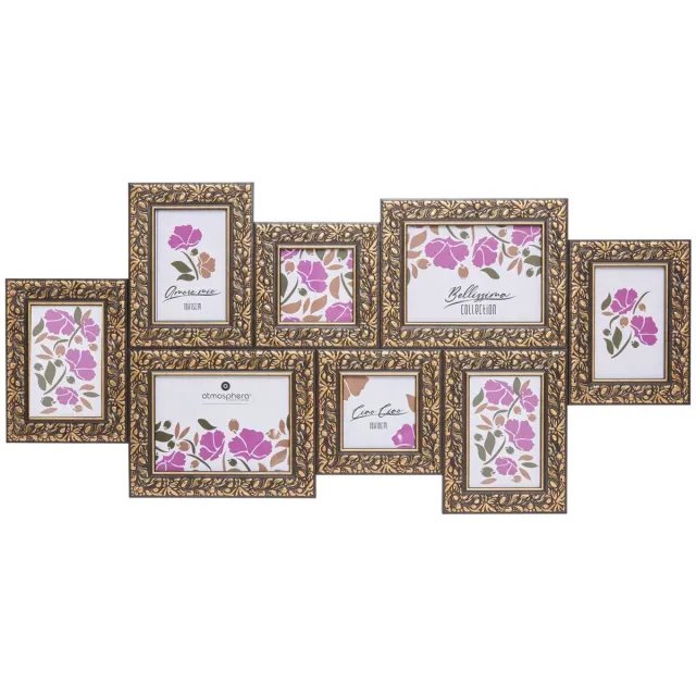 Atmosphera Fotolijst voor 8 foto's ALDA Black