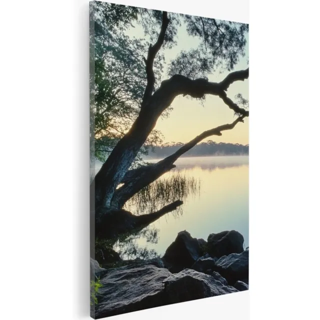 Saammp Canvas Schilderij - Natuur - Gekleurd Heelal - landschap - 40x60 - Foto op canvas - Wanddecoratie - Muurdecoratie Woonkamer - Slaapkamer decoratie - Canvas Print Multicolor