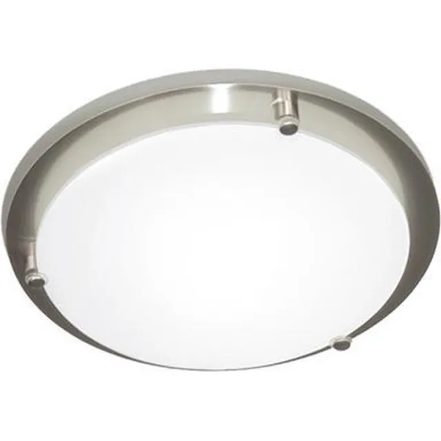 Linea Verdace Plafondlamp Abano Groot Rond G9-60W Nikkel Mat RVS