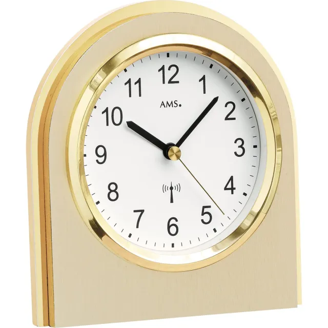 AMS 5197 Tafelklok Goud/ Hout