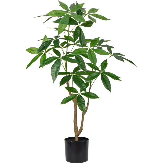 Unyqoos Natuurgetrouwe decoratieve kunstboom van 90 cm voor huis en kantoor groen