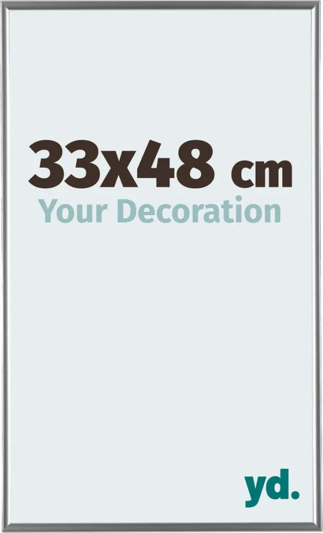 yd. Your Decoration - Fotolijst 33x48 cm - Kunststof - Zilver Hoogglans - Evry